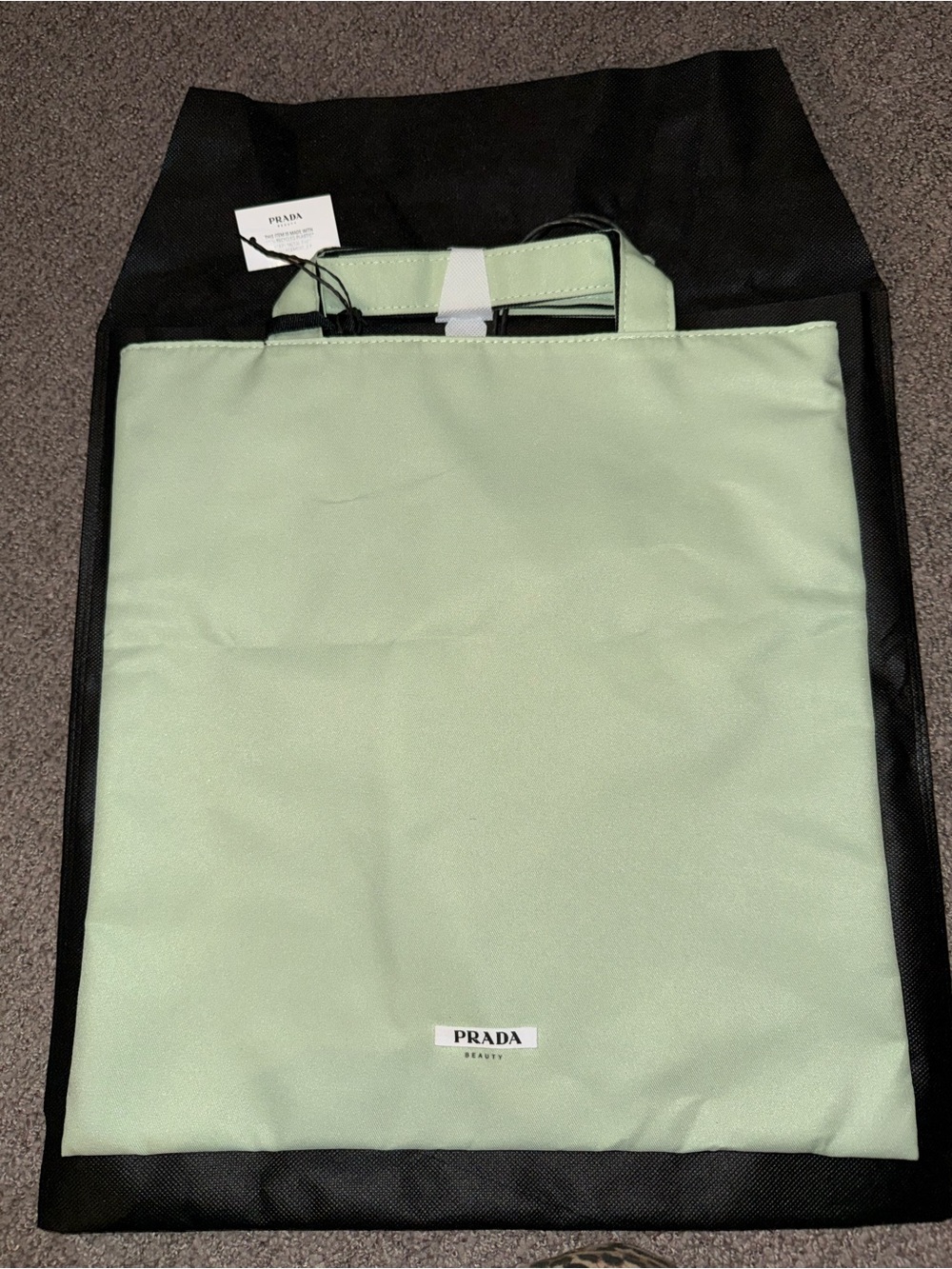 Prada Mint Green Tote Bag